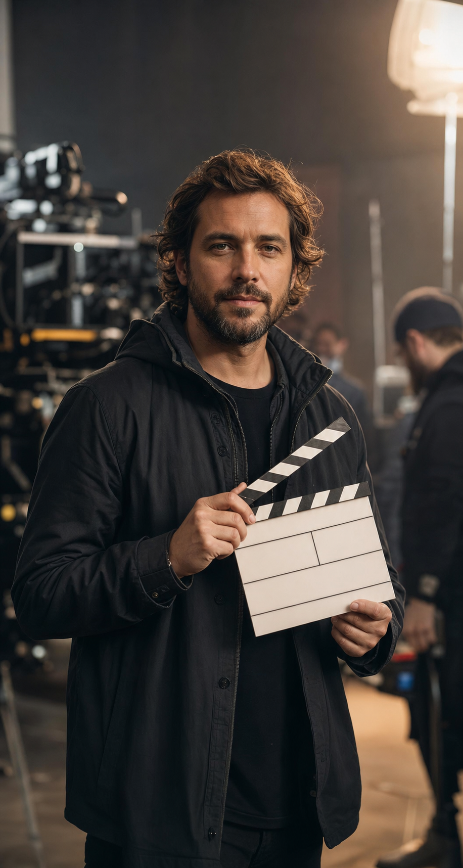 Alessandro Bruno, regista, sul set